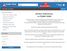 Tablet Screenshot of funny-sign.de